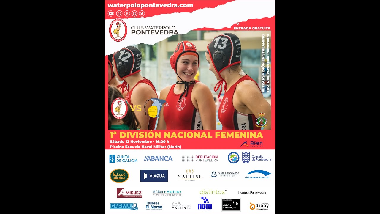 Partido CW Pontevedra - CW Mallorca Primera División Nacional Femenina Waterpolo