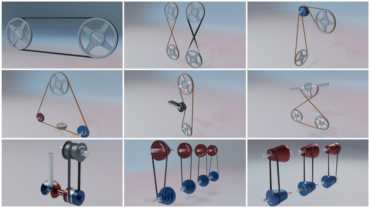 507 Mechanical Movements Vol. 1 (No. 1–9) - 3D Animation