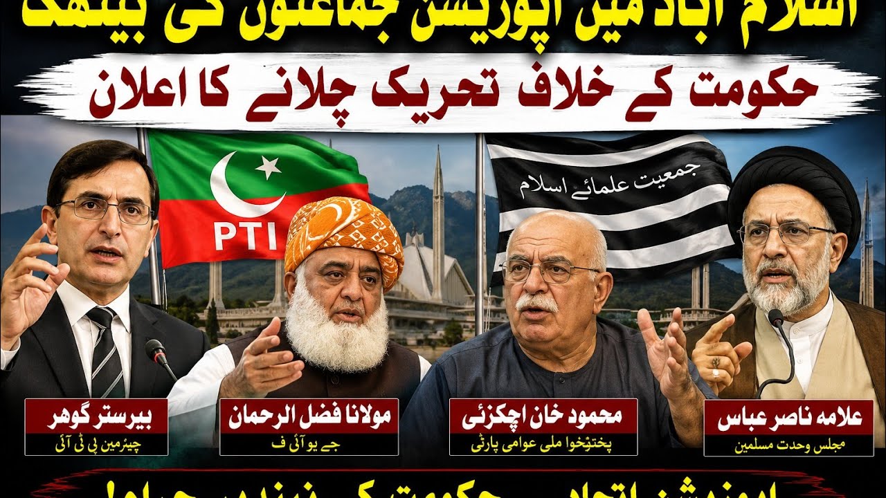 Opposition Parties Meeting in Maulana House | JUI & PTI Alliance | Mehmood Khan Ajakzai | TTIP |