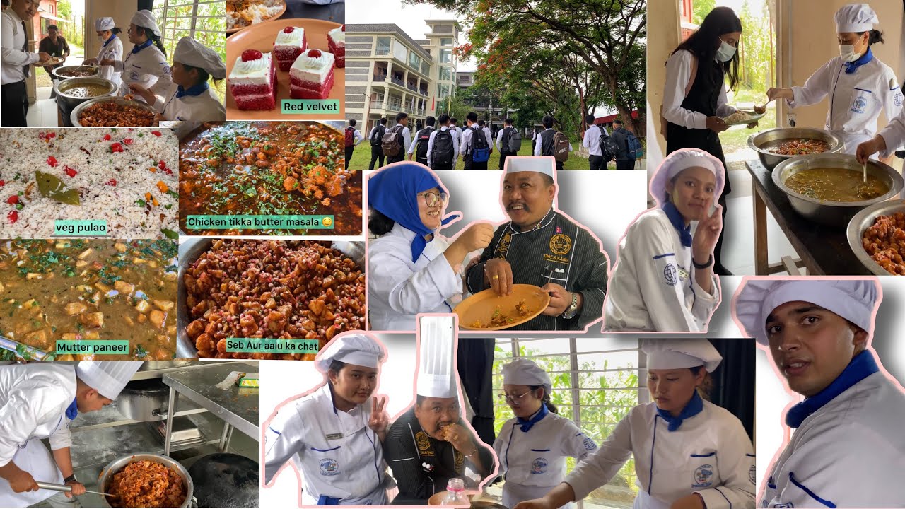Cooking lunch for 450 people in college(Nepal Tourism and Hotel Management College)#tibetanvlogger
