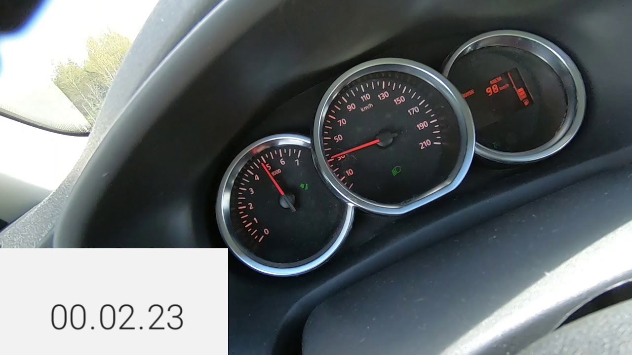 Dacia Logan MCV 2018 acceleration 0-100km/h (Engine: Tce 90, 0,9L) Wet road