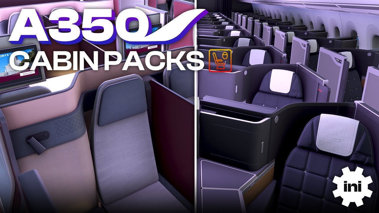 iniBuilds A350 Airliner Cabin Packs | Microsoft Flight Simulator 2024