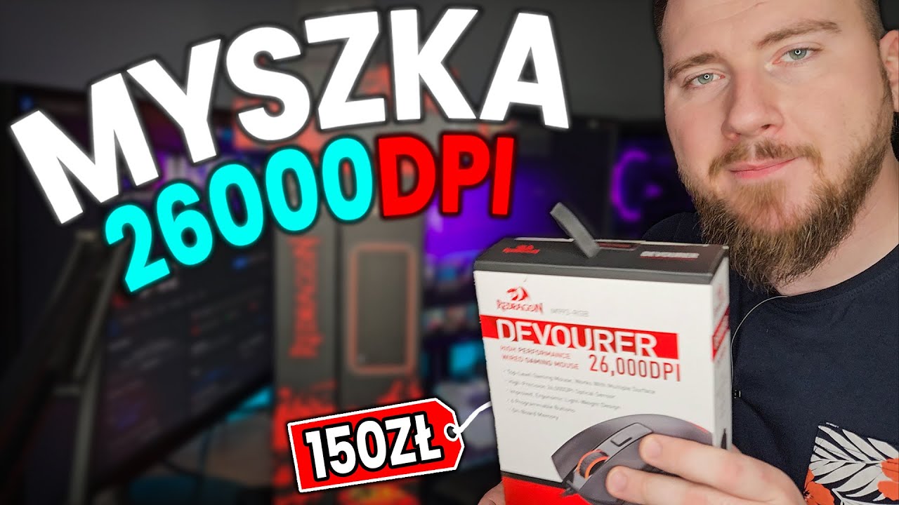 26000 DPI w myszce za 150zł i wodoodporne podkładki od Redragon!