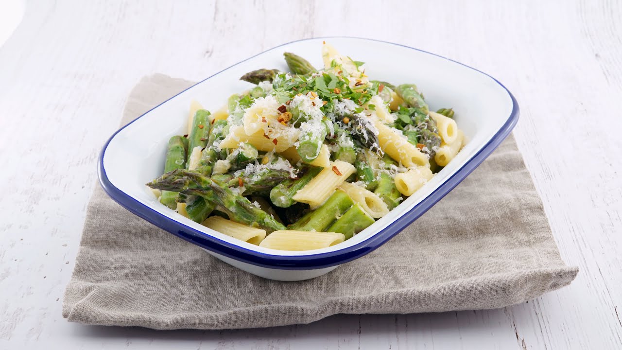 Spargel-Pasta mit Zitrone