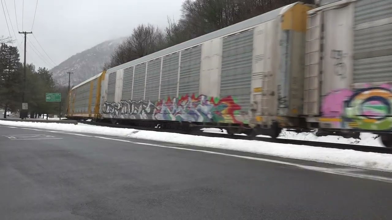 NBD CSX #934 with a solid Autorack train @ QR 52 Cornwall NY 2/20/26