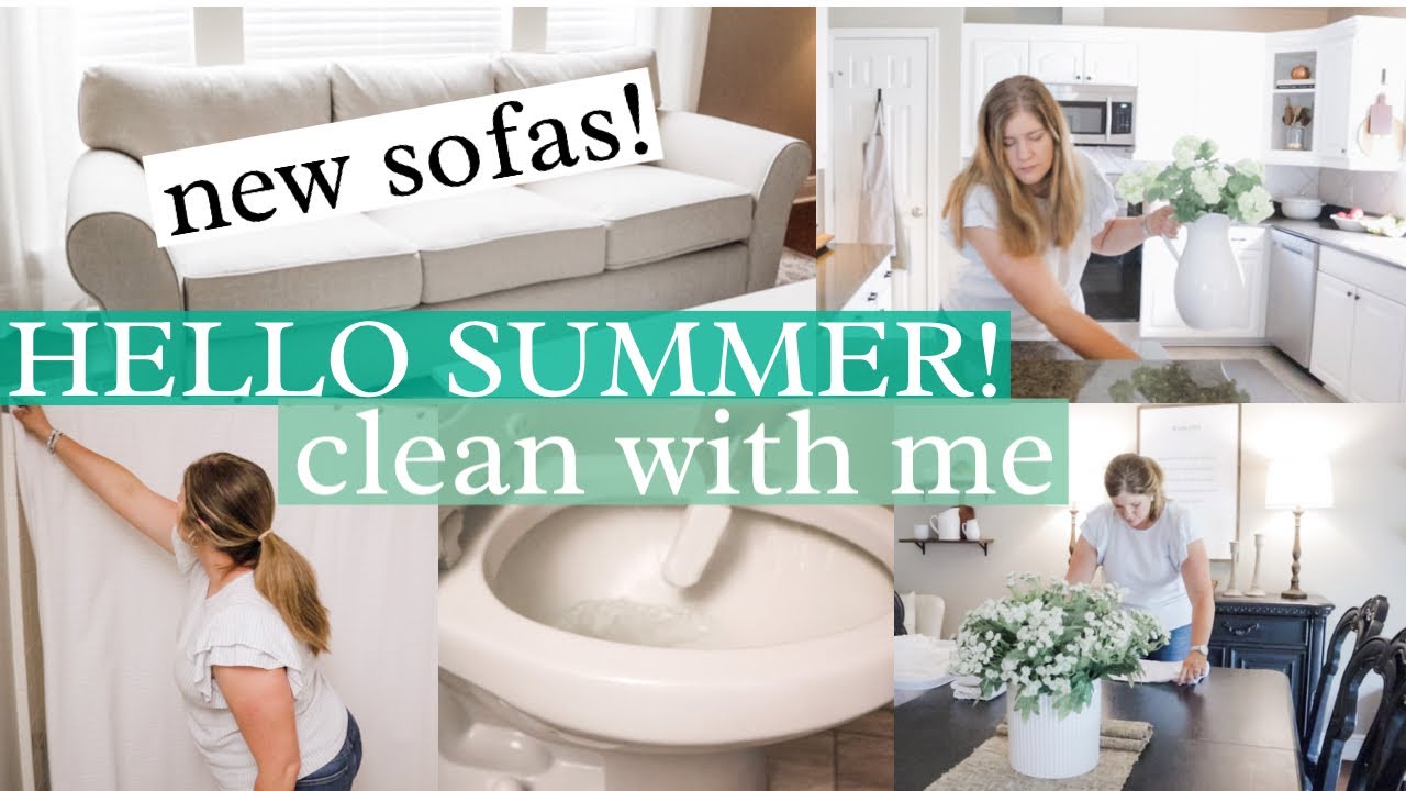 HELLO SUMMER CLEAN WITH ME | 2022 Relaxing Cleaning Motivation | Clean and Calm