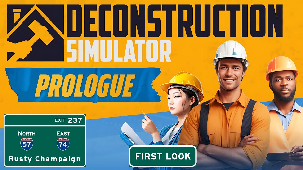 Deconstruction Simulator Prologue First Look - We Get to Tear Things Down!  Episode 1