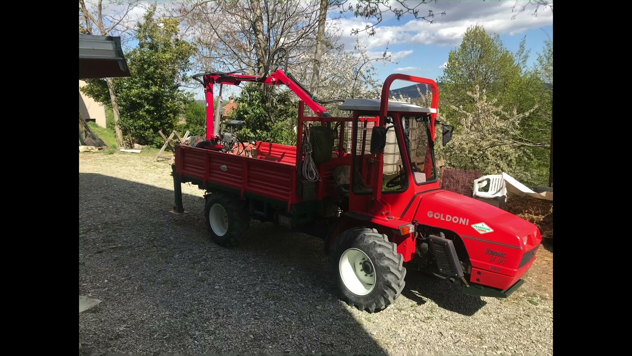 Goldoni W60 Syncro con ragno per carico legna