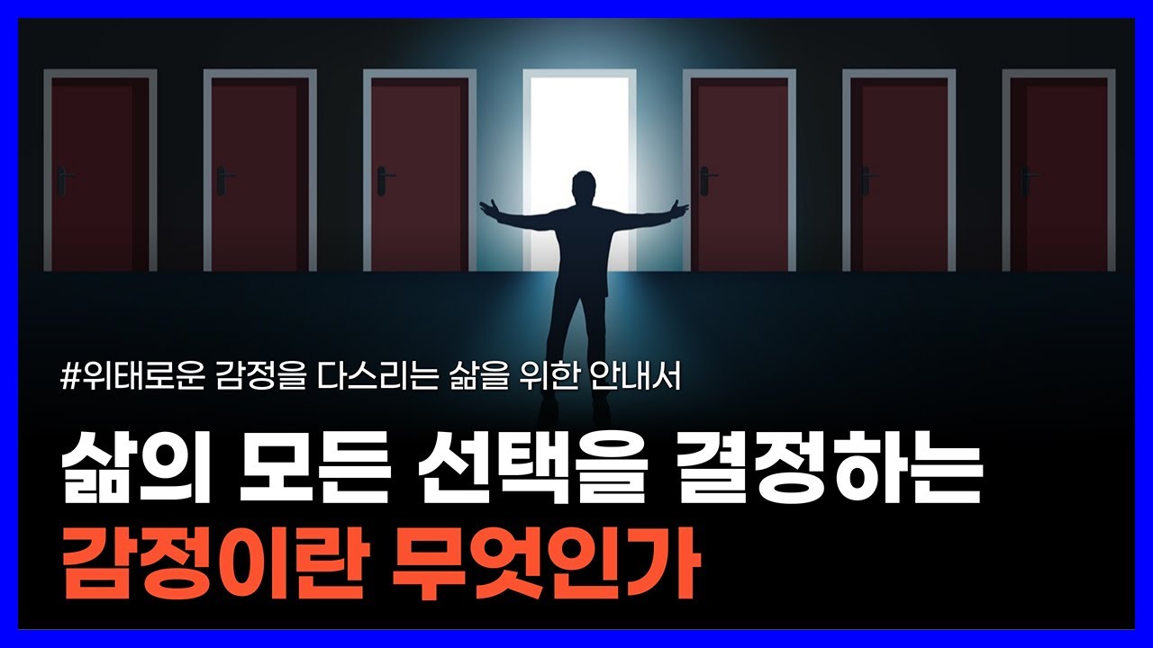 감정의 본질을 알아야 매 순간 올바른 선택을 할 수 있다｜위태로운 감정을 다스리는 삶을 위한 안내서