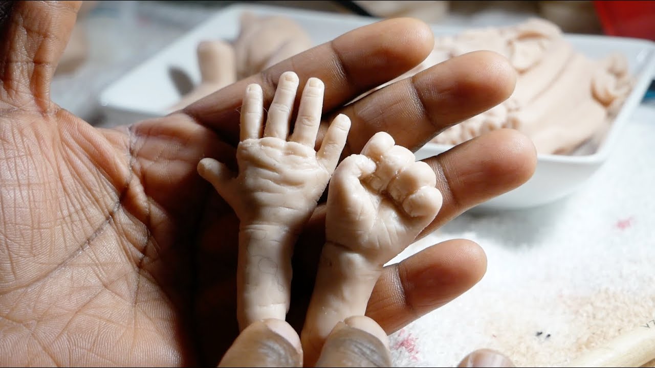 Sculpting Tiny Hands & Feet for a Lifelike Preemie Baby Sculpture I All4Reborns Vlogmas Day 4