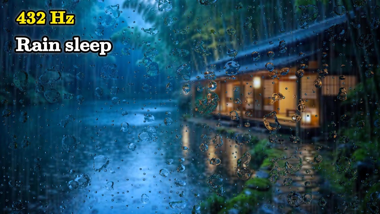 432 Hz Rain on Window • Deep Sleep, Anxiety Relief & Emotional Calm