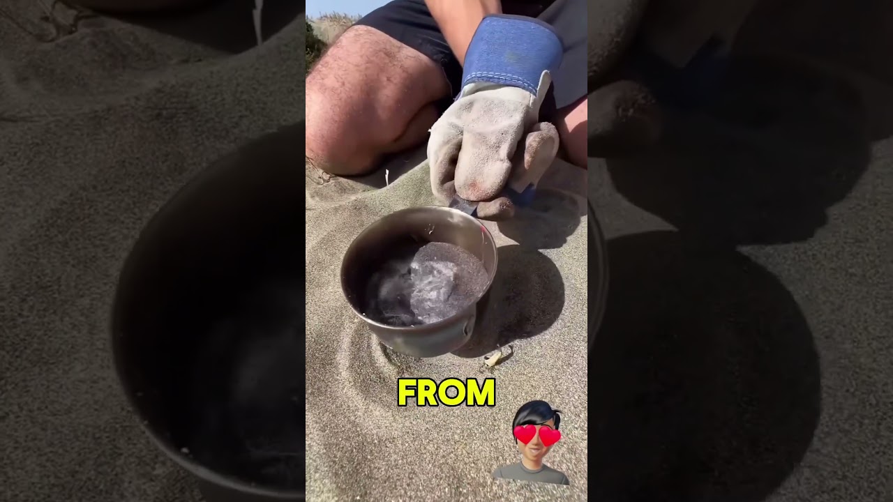 Treasure Hunt: Searching for Hidden Metal in Sand 🧲 | Amazing Finds Revealed! #shorts #shortsfeed