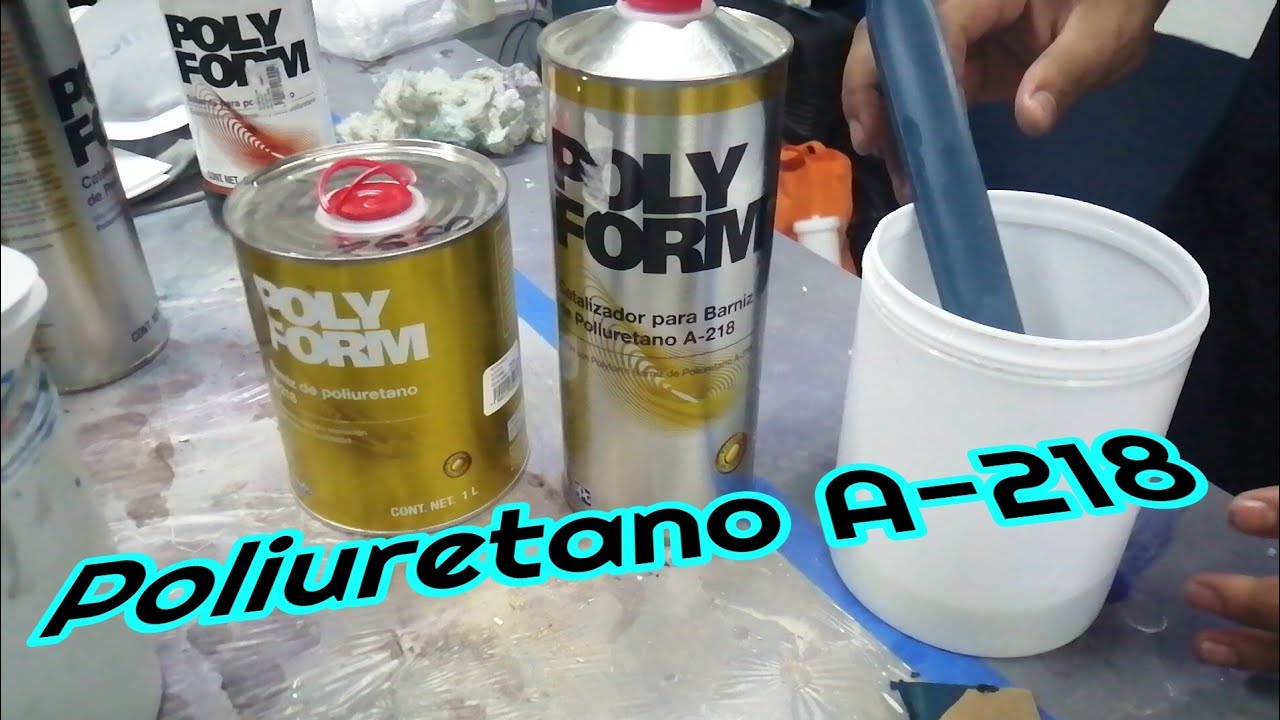 Mira su potente  brillo del BARNIZ DE POLIURETANO A 218 polyform