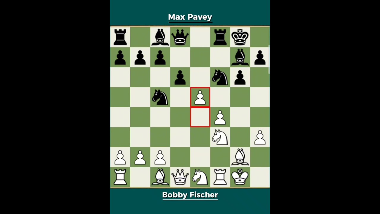 Bobby Fischer vs Max Pavey ◉ New York 1956 | The Young Prodigy vs The Master