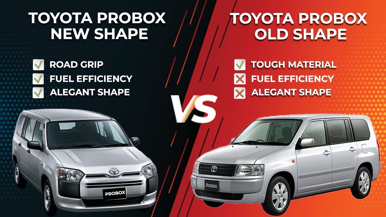 Toyota Probox Old Shape Vs New Shape Comparison | Toyota Probox 2014 Car Price, Specs & Features