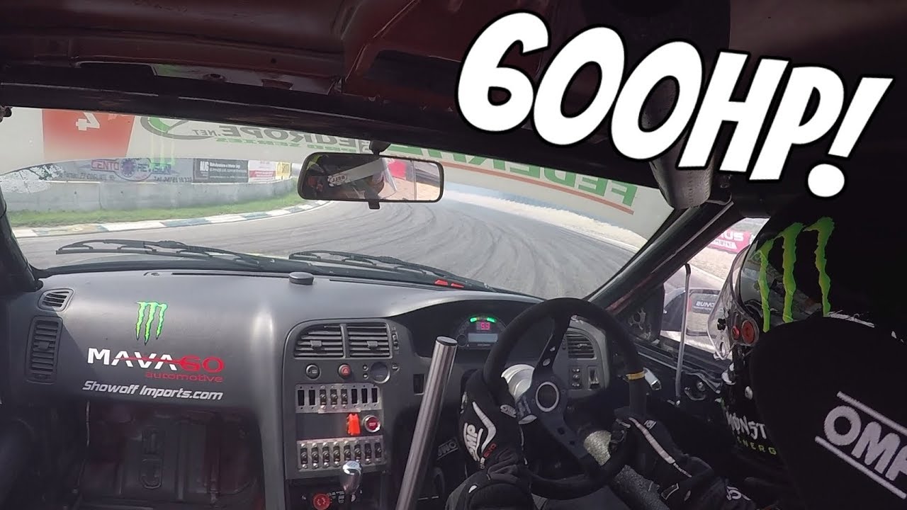 600HP Skyline R33 Drifting ONBOARD! - RB25 LOUD Turbo Sound!