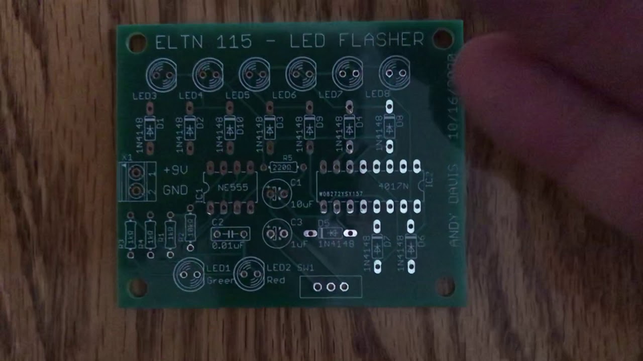 LED Sequencer PCB soldering