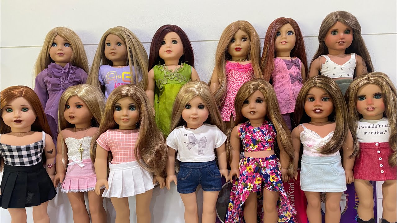 AN IN DEPTH LOOK AT MY CUSTOM AMERICAN GIRL DOLLS