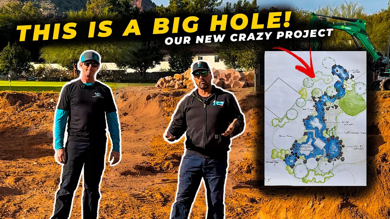 This is Our New Gigantic Project! 300,000 GAL of Water for 50 Unique Koi!