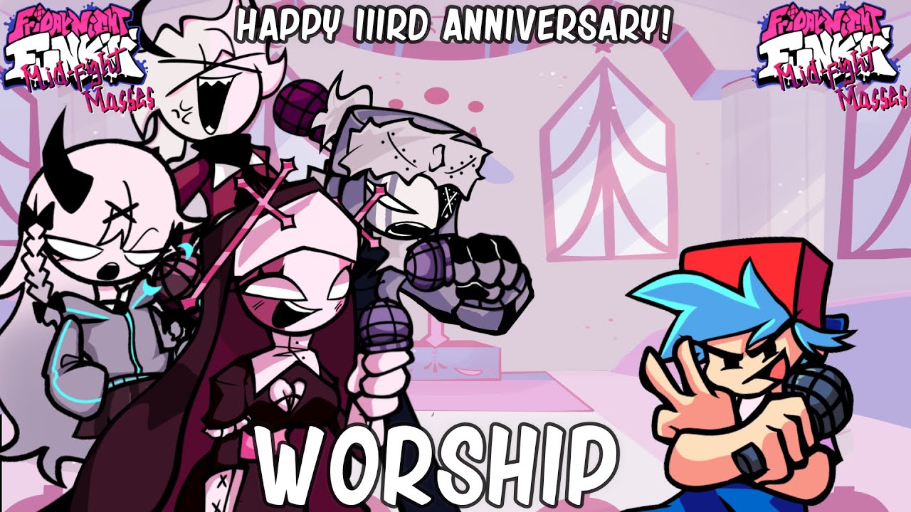 HAPPY 3RD ANNIVERSARY, MFM!!(late)||Worship, But All Mid-Fight Masses Family Sings It🎤