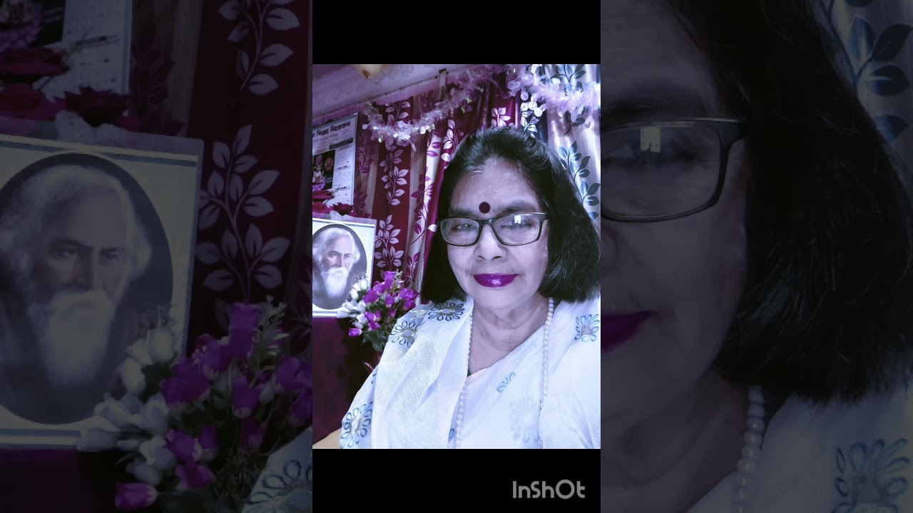 Amar hriday tomar apon hater dole. Rabindrasangeet.song by gouri roy