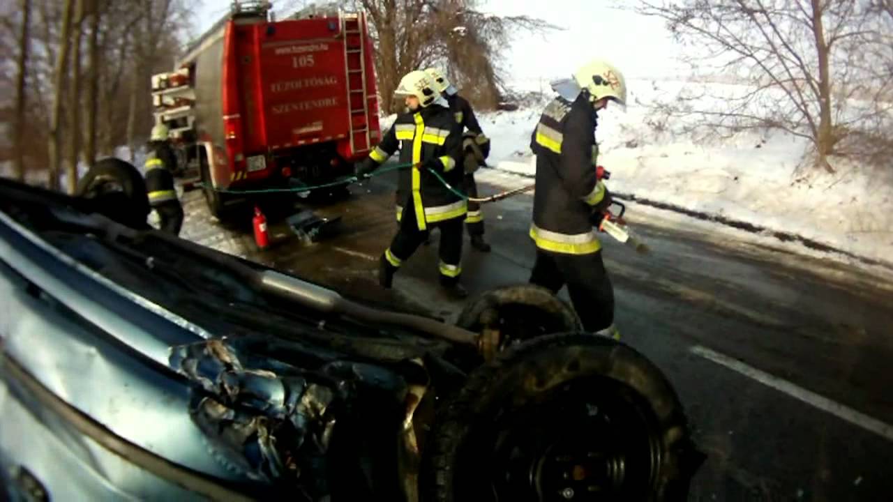 Endre/1 vonulása közlekedési balesethez.
