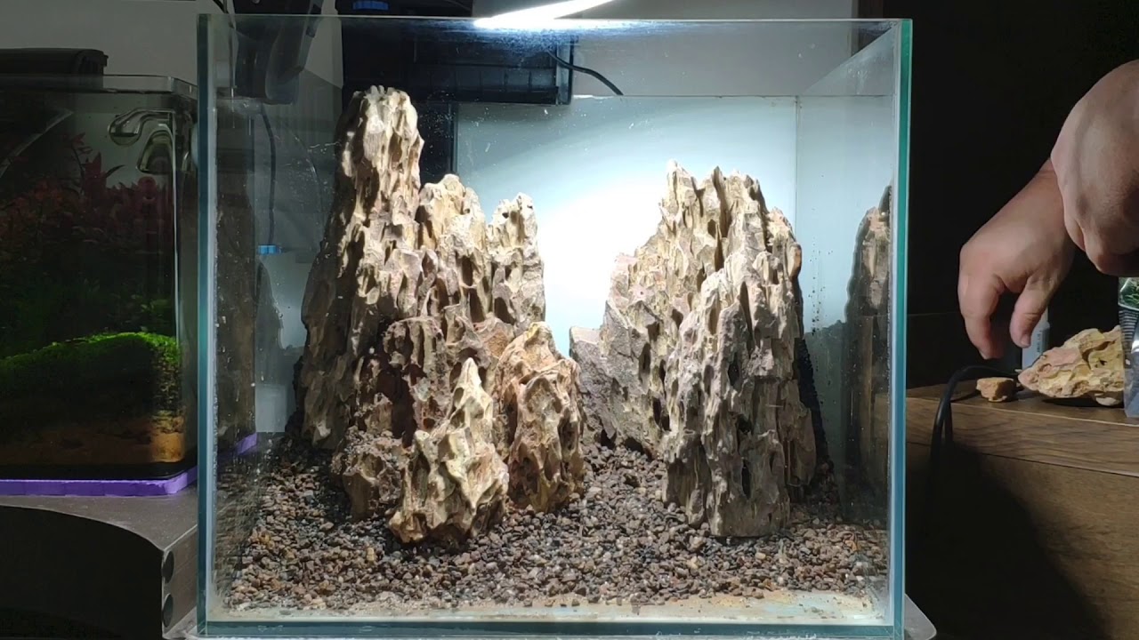 AQUA NANO PLANTADO #38 | A SAGA PART 2 - MONTAGEM DO HARDSCAPE