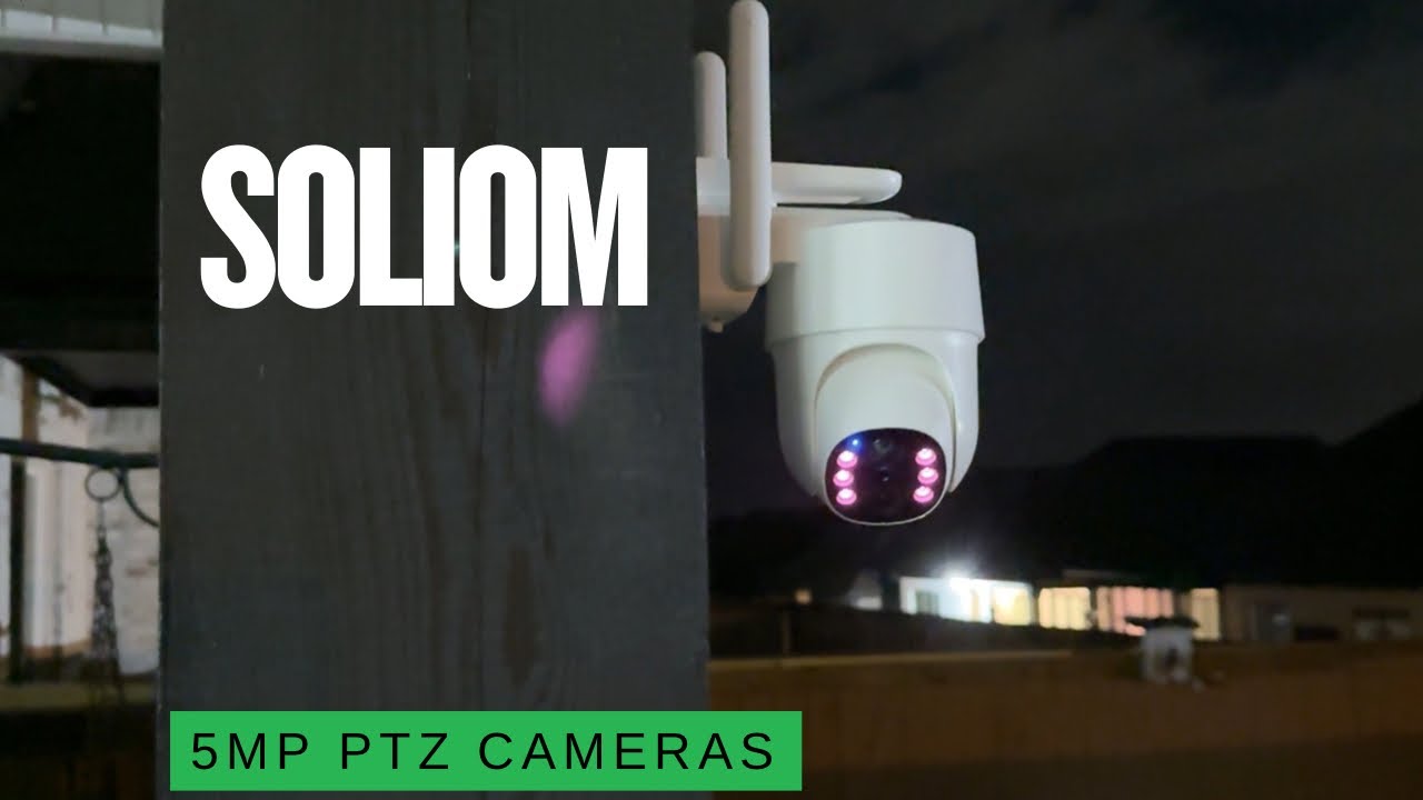SOLIOM 5MP Wireless Security Camera – Solar Powered & 360° Auto Tracking!