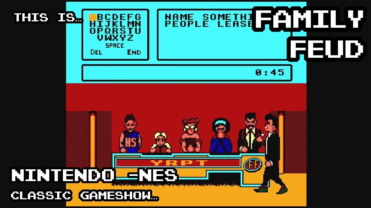 This is Family Feud for the NES