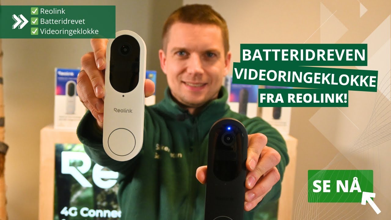 Reolink batteridrevet video ringeklokke med kamera og app | Alt du trenger å vite!👍😉🤳