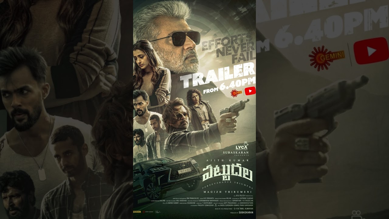 Vidaamuyarchi trailer review #vidaamuyarchi #thalaajith