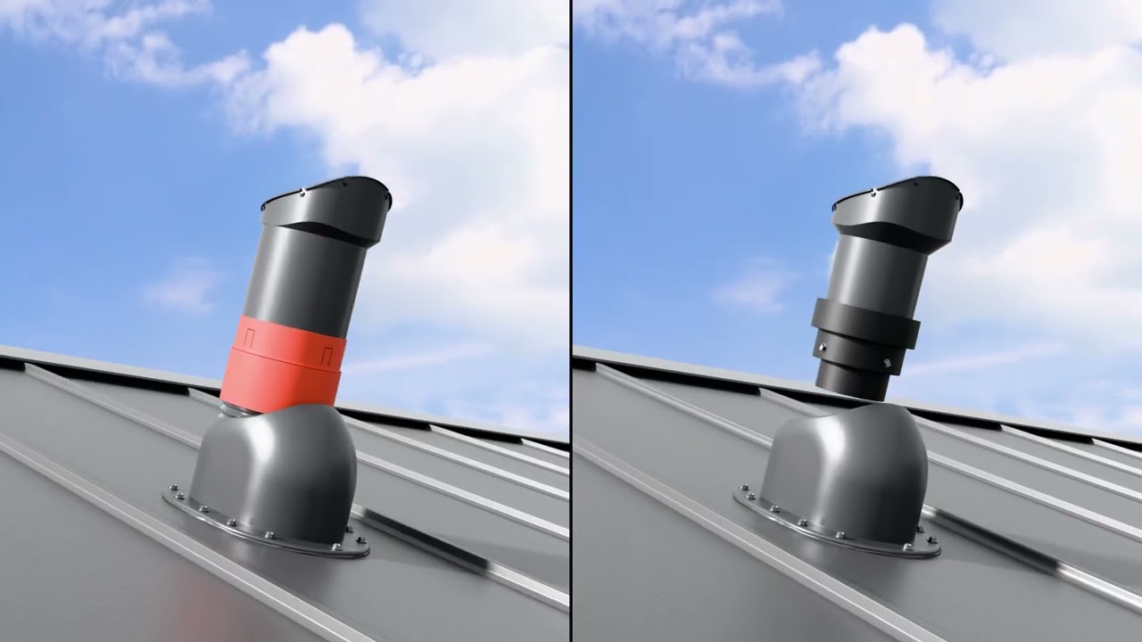 Roofivent Standing Seam installation