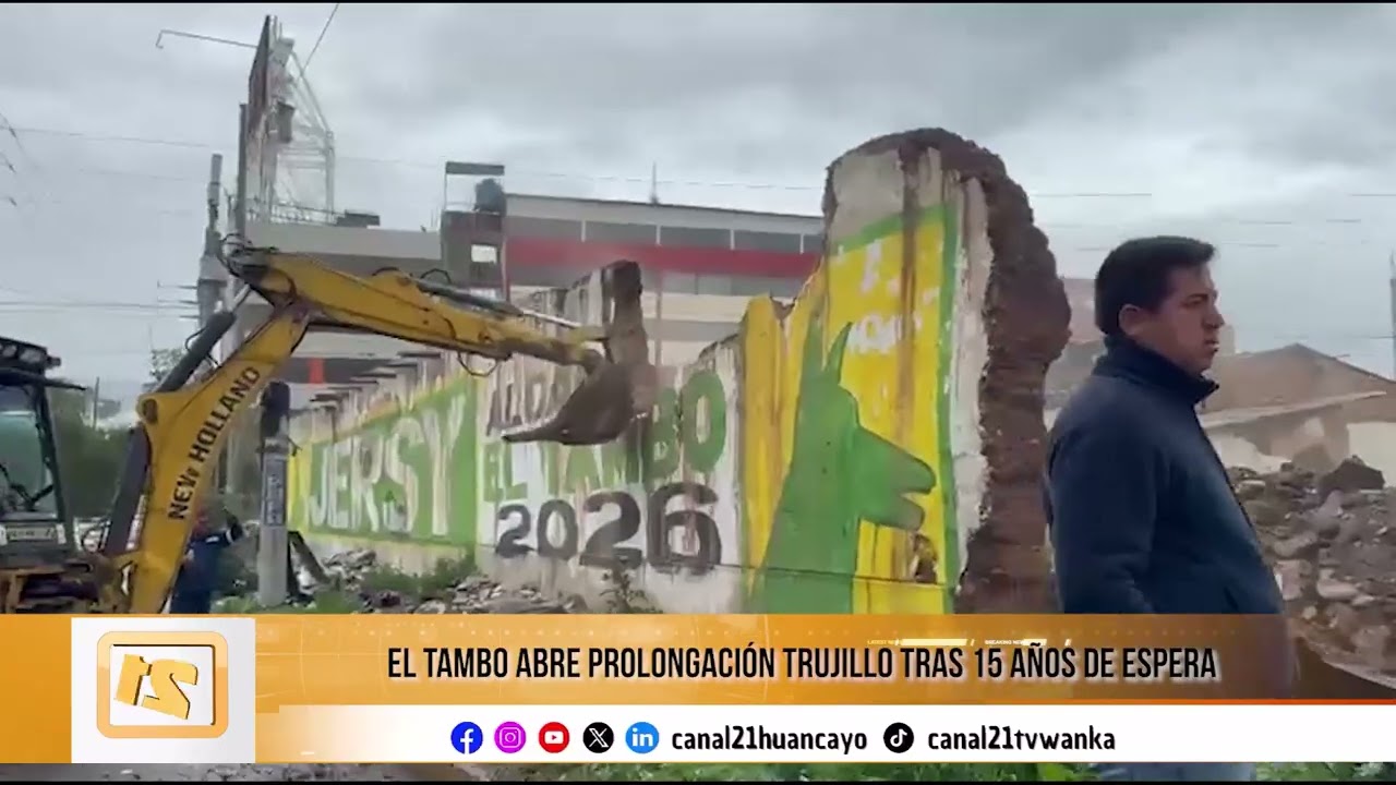 El Tambo abre tramo vial tras 15 años de espera