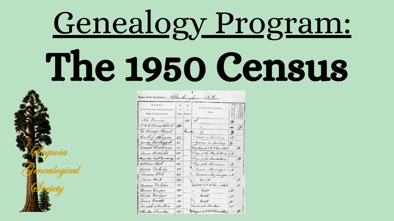 Genealogy: 1950 Census