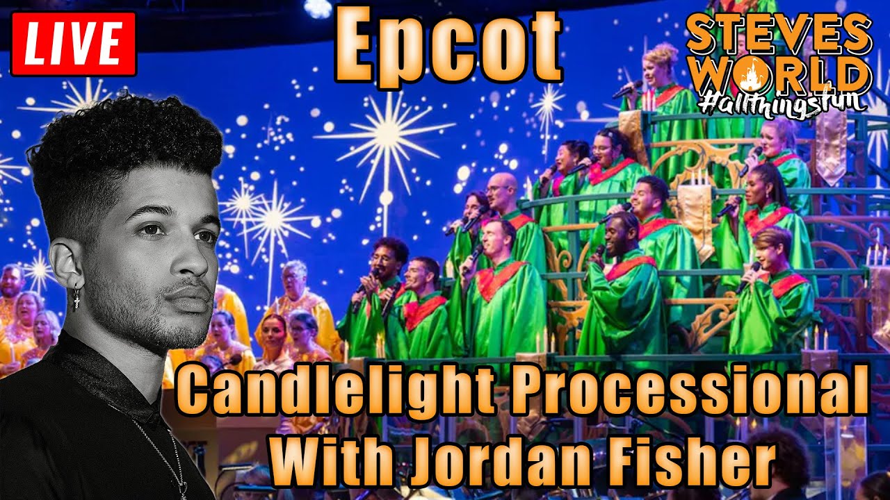 🔴 LIVE: Jordan Fisher Narrates The Candlelight Processional At Epcot | 12-1-2025