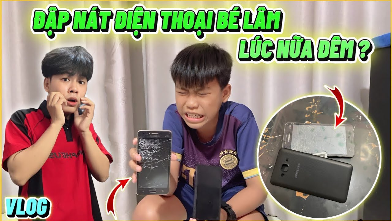 VLOG | Shima Troll Đập Điện Thoại Bé Lâm “ Lúc Nữa Đêm “ Thần Đồng Bật Khóc ?