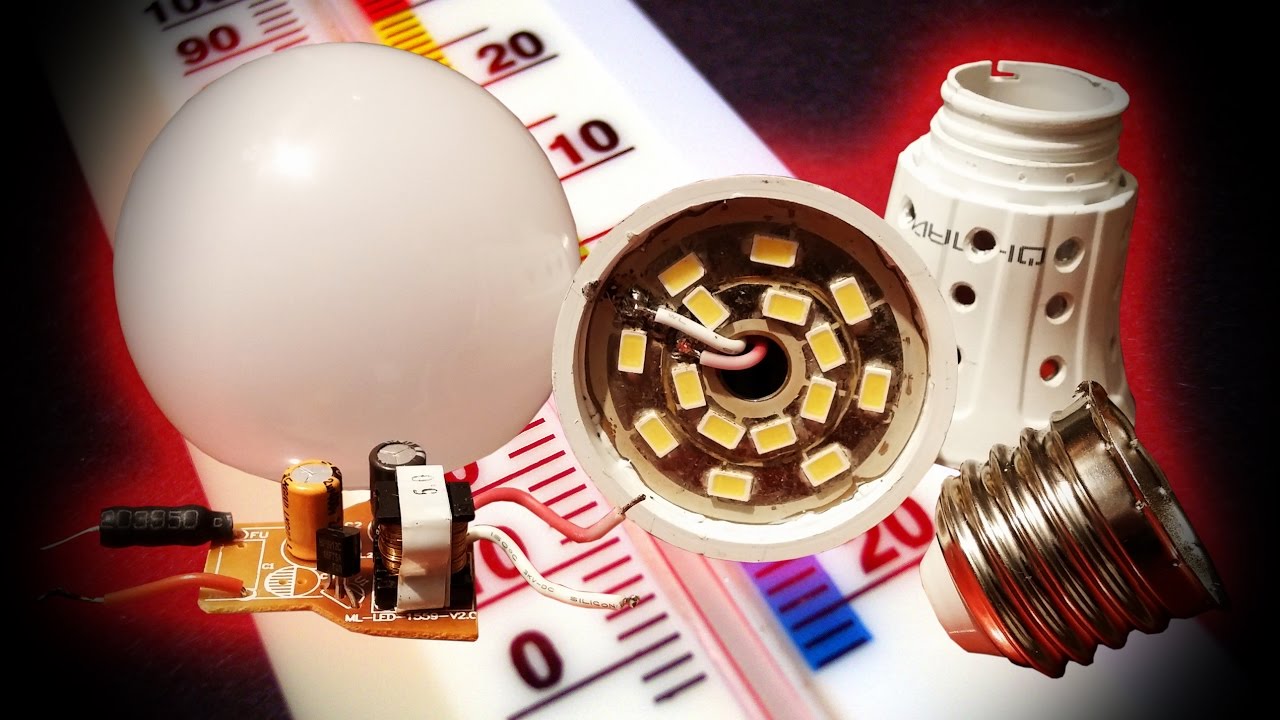 Температурный тест LED лампы 5Вт.avi