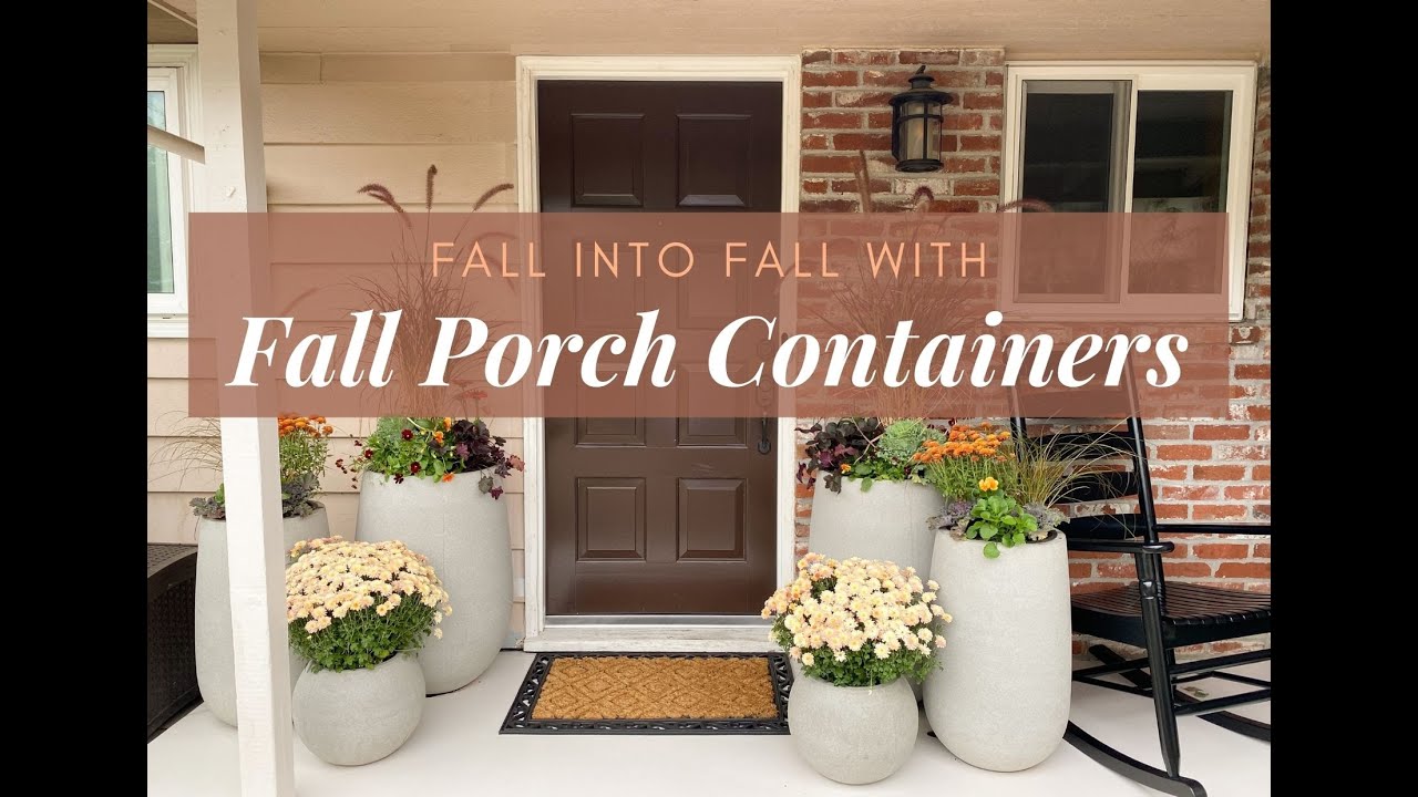 Fall Porch Containers 🧡🤎