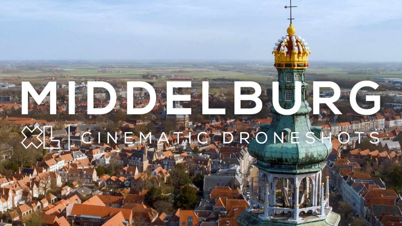 Middelburg (Zeeland) van boven | Drone video in 4K