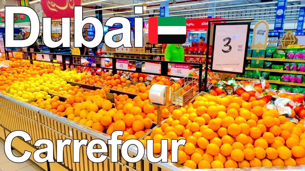 DUBAI Carrefour Hypermarket Tour |4K| Carrefour Dubai Prices and Walking tour 🇦🇪 2025