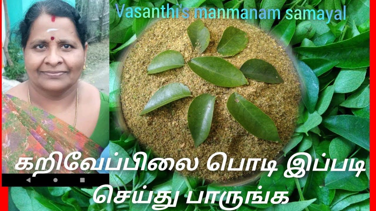 கறிவேப்பிலை பொடி|Karuveppilai podi in tamil|idli podi recipe in tamil