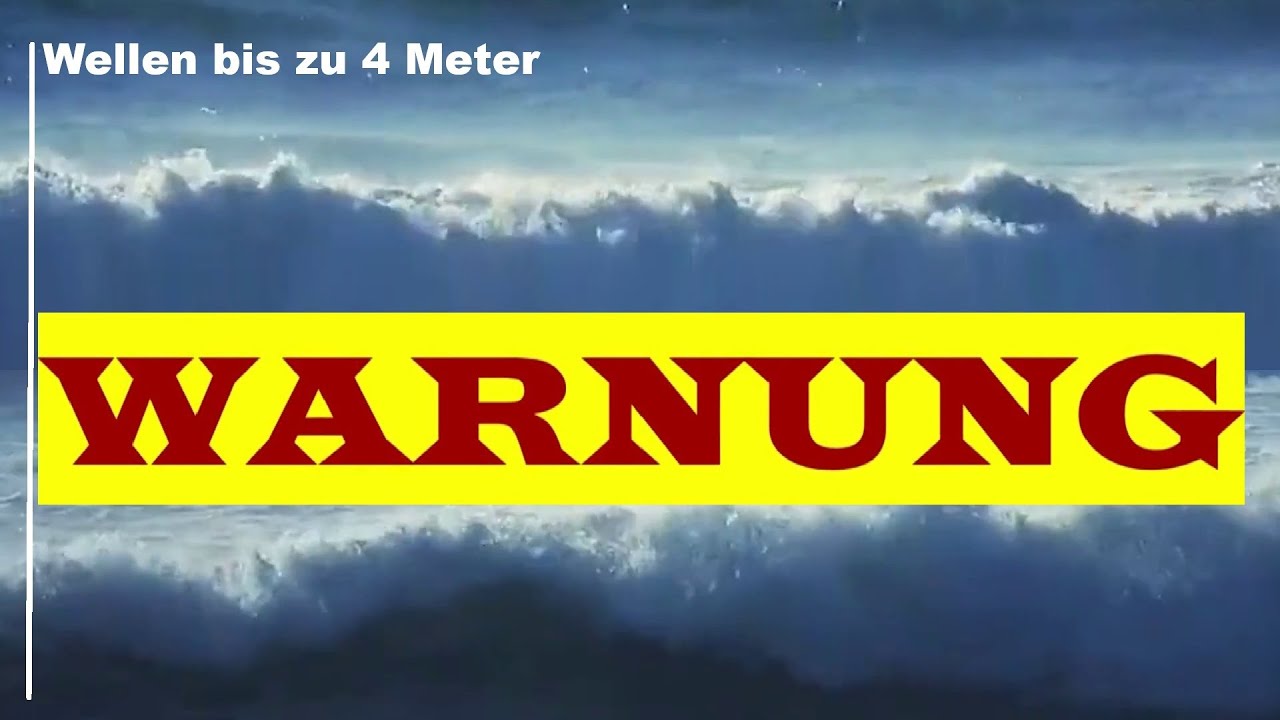 Canarias Kanaren WELLENWARNUNG aktuell 06.02.2026 Warnung für alle Inseln! Wellen bis zu 4 m hoch.