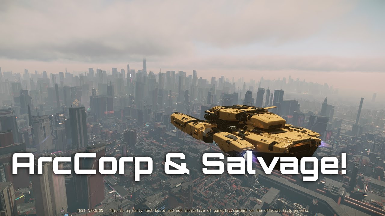 Star Citizen 3.19 PTU | ArcCorp's Volumetric Clouds & Salvage Mission Cargo Mechanics!