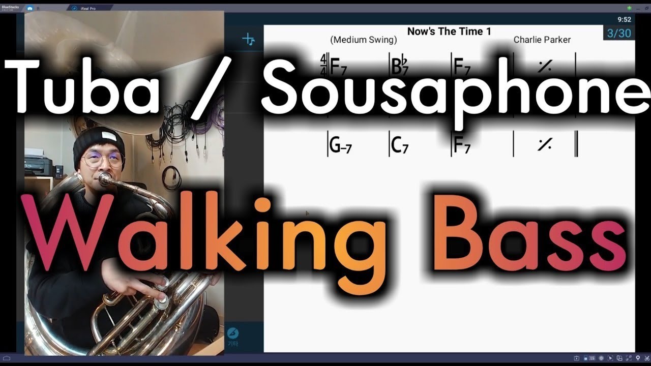Jazz Tuba / Sousaphone #01 Walking Bass Two Basic Ideas