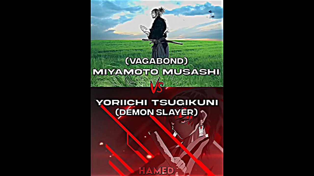 Miyamoto Musashi VS Yoriichi Tsugikuni #shorts #vagabond #demonslayer