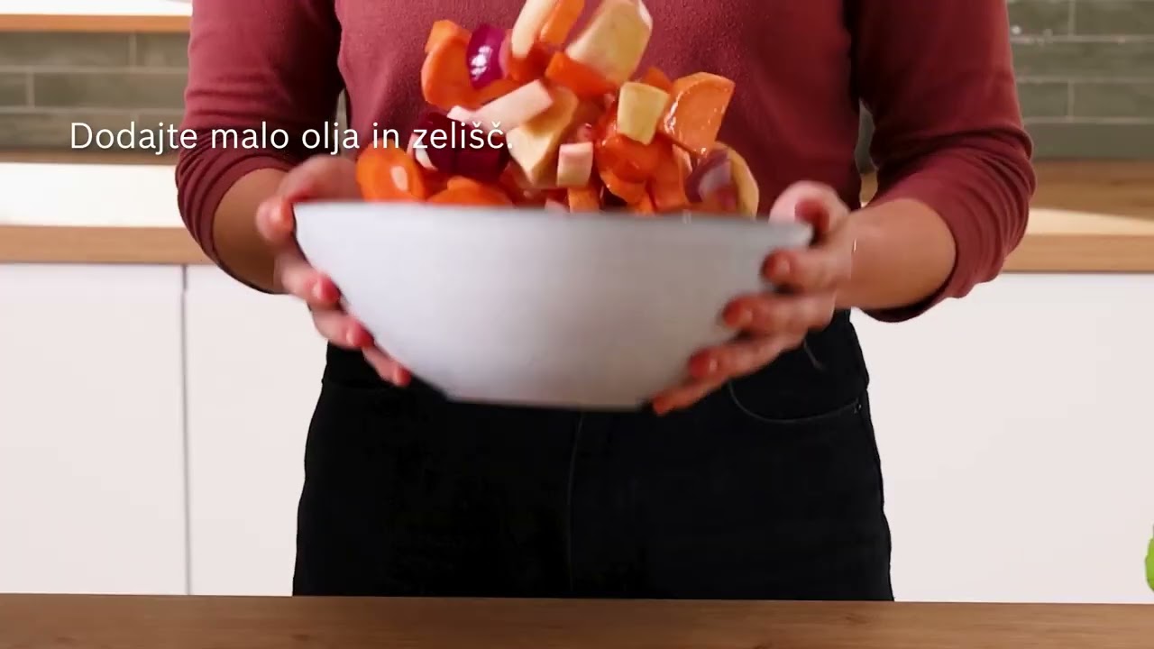 Bosch Air Fryer recept: slastna pečena zelenjava I Bosch Home Slovenija