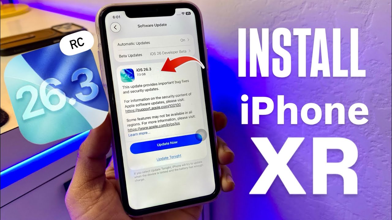 iOS 26.3 RC Released - How to Install iOS 26.3 RC in iPhone XR