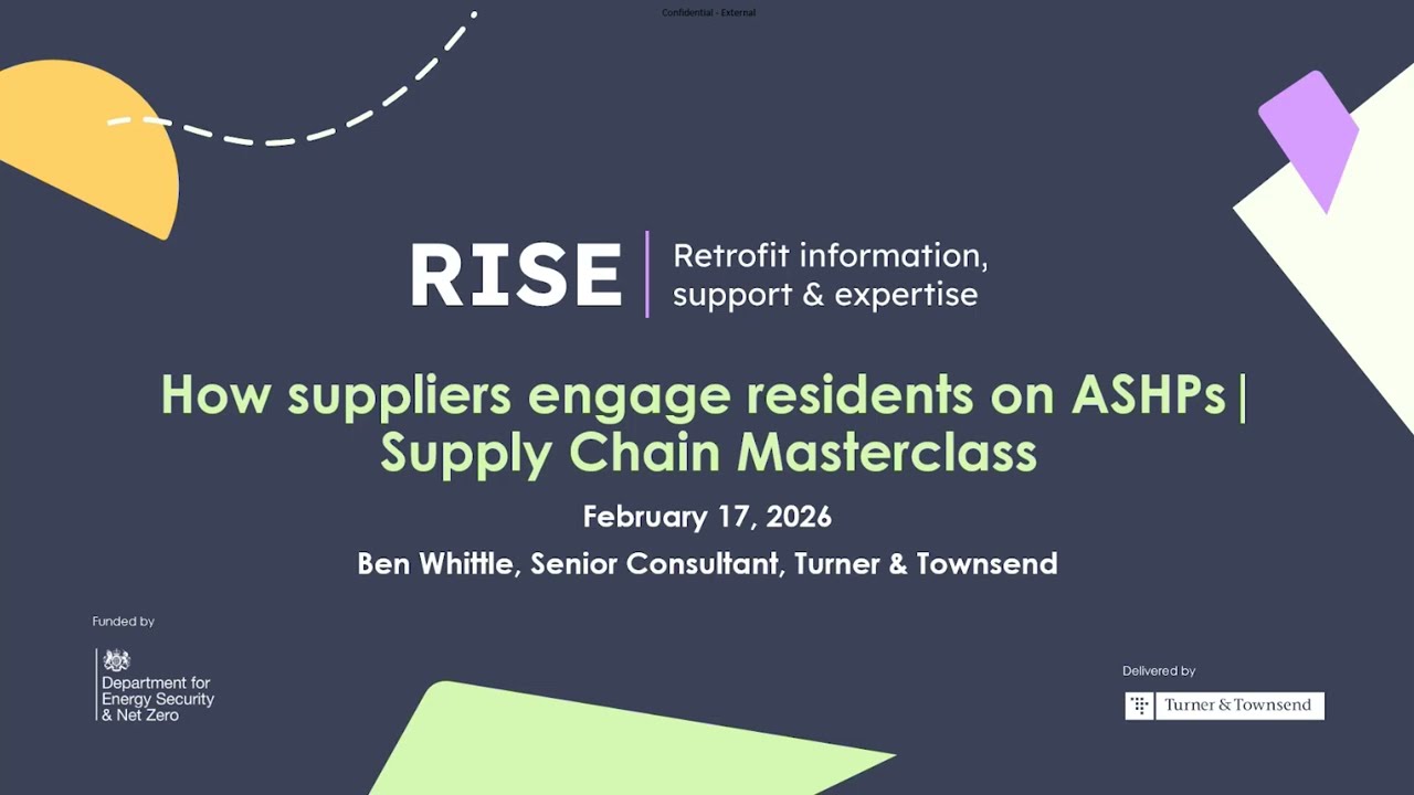 Resident Engagement for ASHP's for Suppliers | RISE Masterclass