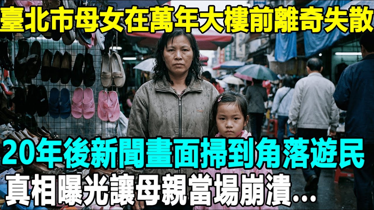西門町失蹤女童消失20年，家人心碎認早已遇害...直到新聞報導北車街友清場，鏡頭角落那塊胎記，讓老母親瞬間淚崩...