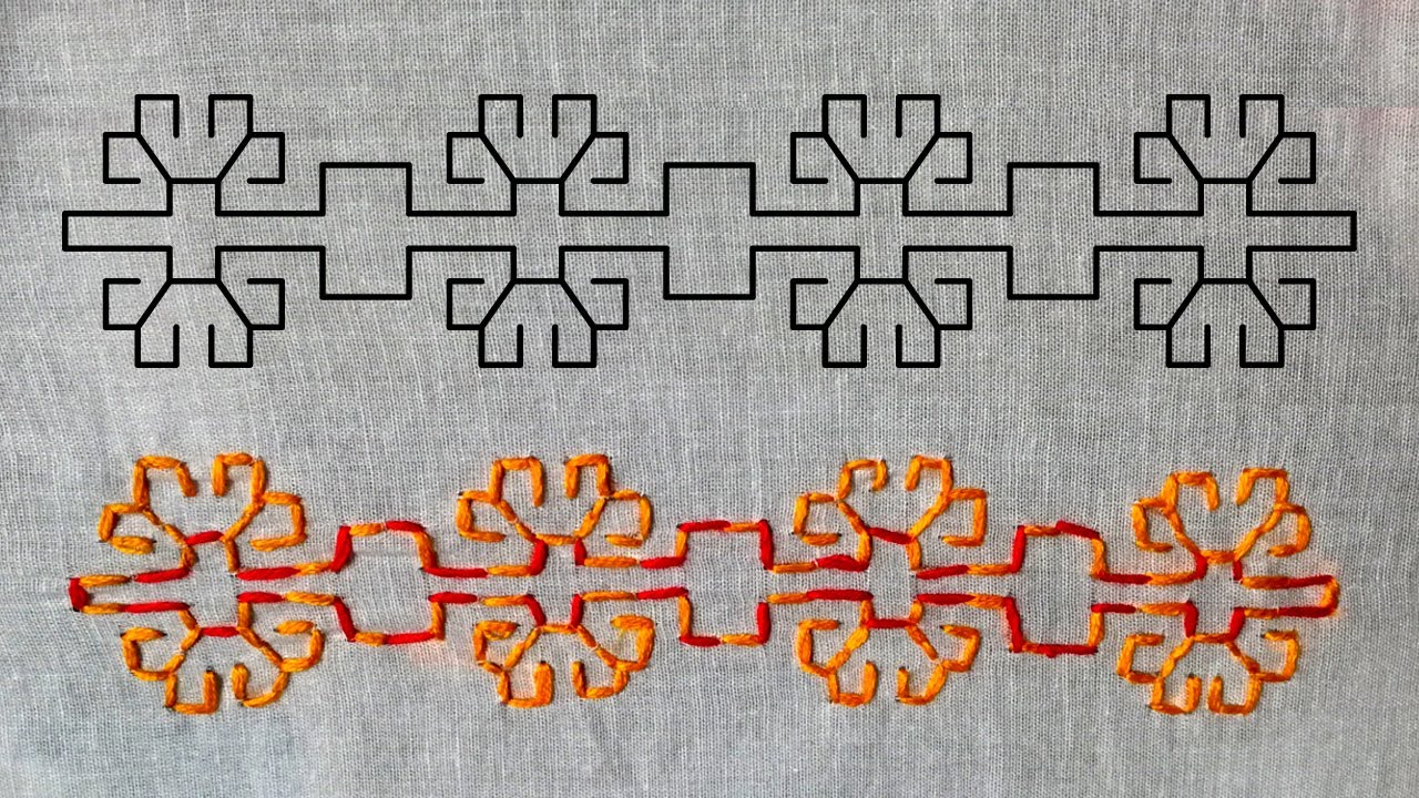 Kasuti Stitch Tutorial/Hand Embroidery/Kasuti Stitch